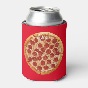 Pepperoni Pizza Thunder_Cove Can Cooler