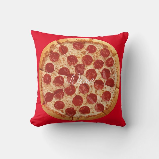 Pepperoni Pizza Thunder_Cove Cushion (Front)