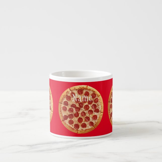 Pepperoni Pizza Thunder_Cove  Espresso Cup (Front)