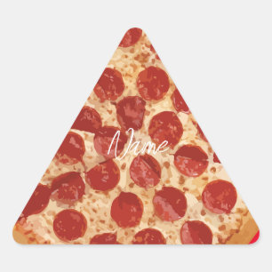 Pepperoni Pizza Thunder_Cove Triangle Sticker