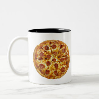 Pepperoni Pizza Two-Tone Coffee Mug