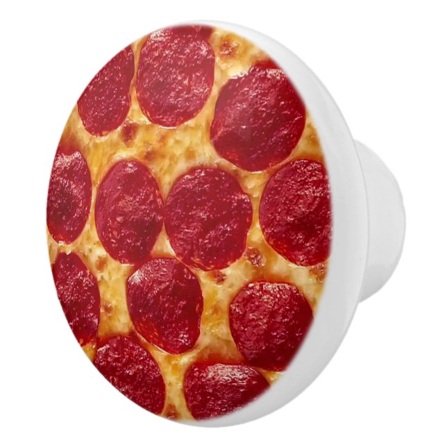 pepperonis pizza ceramic knob (Right)
