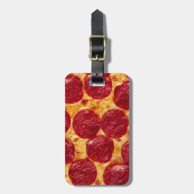 pepperonis pizza luggage tag (Front Vertical)