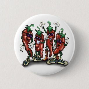 Peppers 6 Cm Round Badge