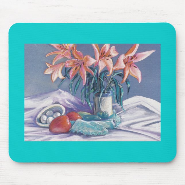 Peppers and Lilies Mouse Mat (Front)