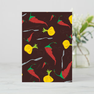 Peppers And Onions Invitation