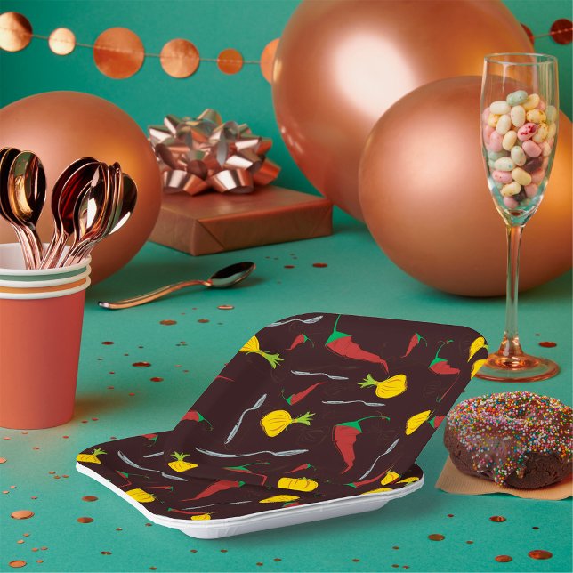 Peppers And Onions Paper Plate (Creator Uploaded)