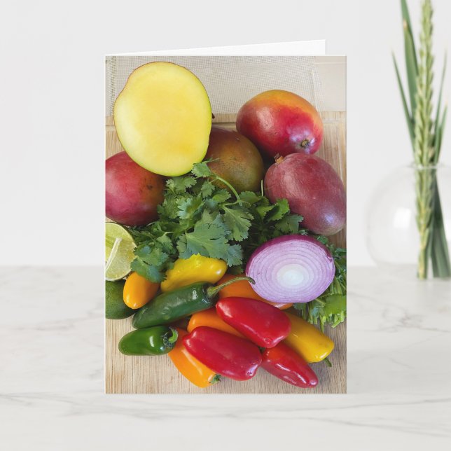 Peppers, Cilantro, Onions Thank You Card (Front)