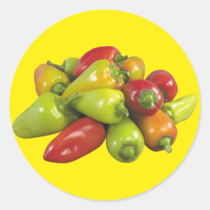 Peppers Classic Round Sticker