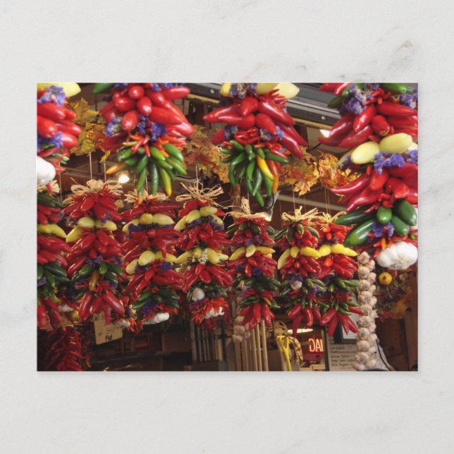 Peppers for sale at Pike Place Market Postcard (Front)