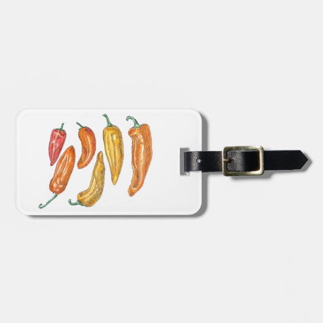 Peppers Luggage Tag (Front Horizontal)