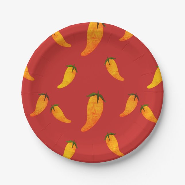 Peppers Paper Plate (Front)