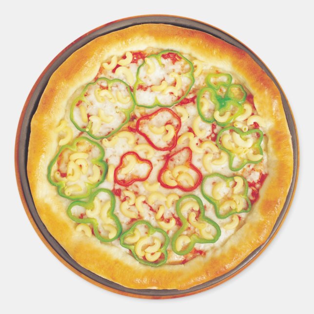 Peppers Pizza Classic Round Sticker (Front)