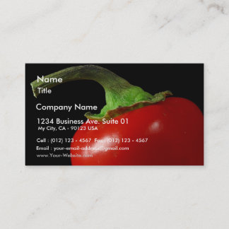 Peppers Red Stems Business Card