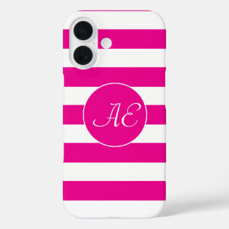 Peppy Pink Cabana Stripes Case-Mate iPhone Case