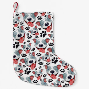 Peppy Pit Bull American Pitbull Pet Puppy Dog Small Christmas Stocking
