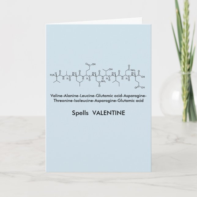 Peptide Valentine Card (Front)
