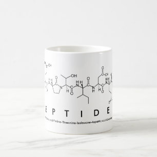 Peptides peptide word mug