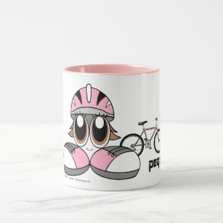 Peqe Cyclist Girl Mug