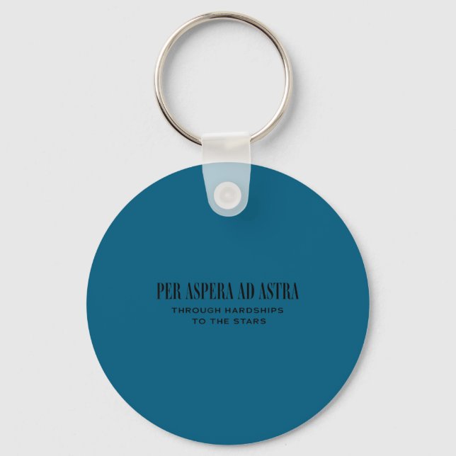 Per Aspera Ad Astra Insrational Latin Quotes Motiv Key Ring (Front)