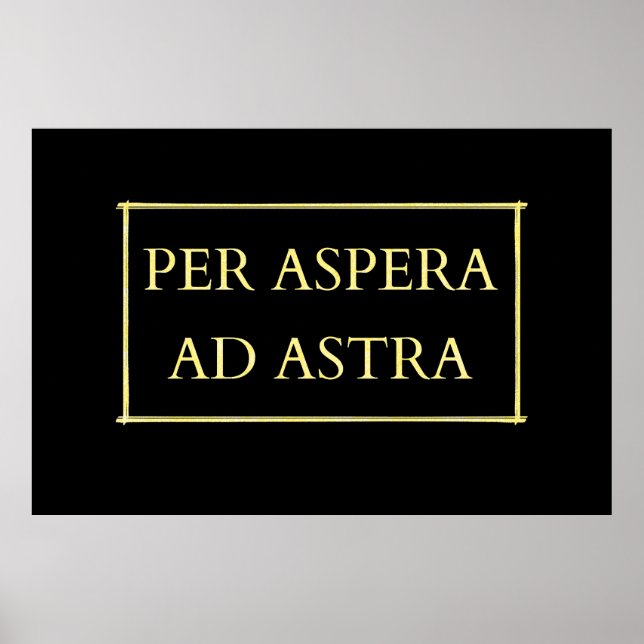 Per aspera ad astra poster (Front)