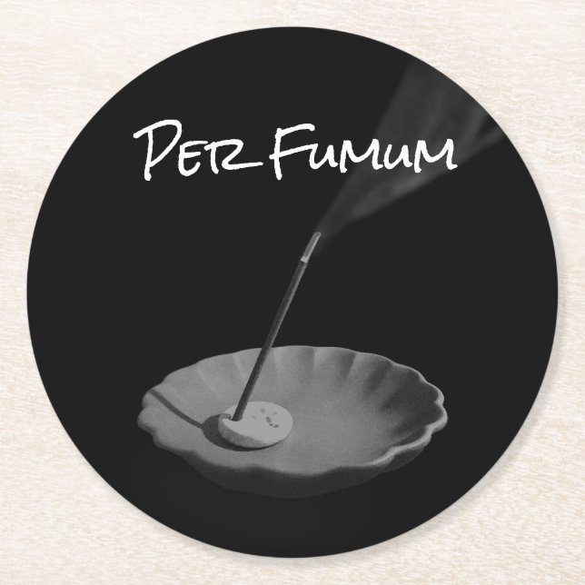 Per Fumum (type 2) Round Paper Coaster (Front)