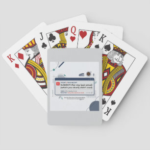 Per My Last Email Funny Office Quote Playing Cards