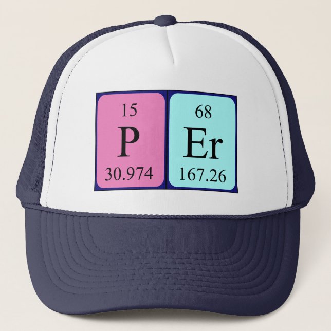 Per periodic table name hat (Front)