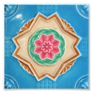 Peranakan Floral Tiles Photo Print