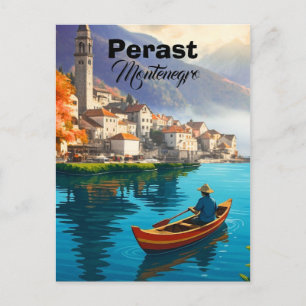 Perast Montenegro Travel Print, Perast Montenegro Postcard