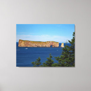 Percé Rock in the Gulf of the St. Lawrence Canvas Print