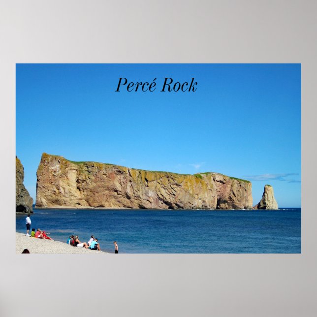 Percé  Rock in the Gulf of the St. Lawrence Poster (Front)