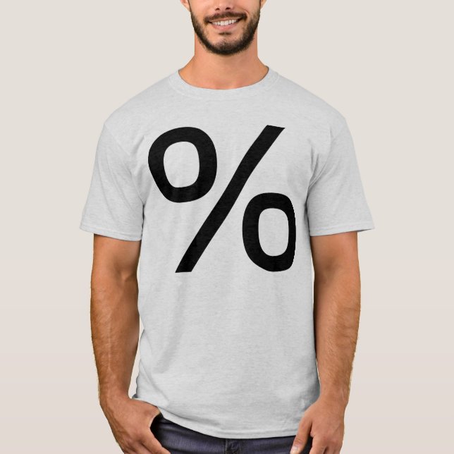 Percent - Black T-Shirt (Front)