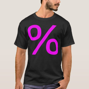 Percent - Magenta T-Shirt
