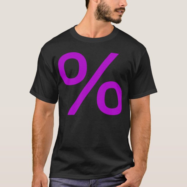 Percent - Purple T-Shirt (Front)