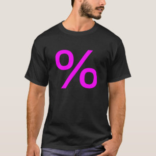Percent (Small) - Magenta T-Shirt