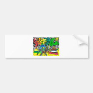 Percentum Chopping Zombies Bumper Sticker