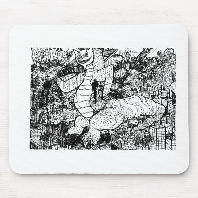 Percentum Godzilla Mouse Mat (Front)
