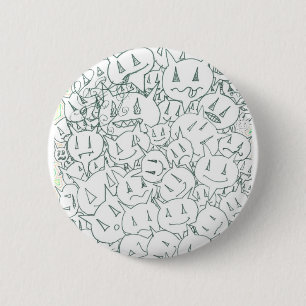 Percentum Heads 6 Cm Round Badge