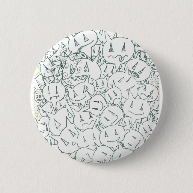 Percentum Heads 6 Cm Round Badge (Front)