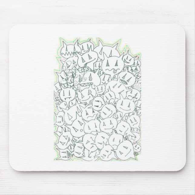 Percentum Heads Mouse Mat (Front)