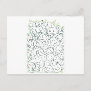 Percentum Heads Postcard
