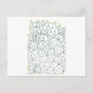 Percentum Heads Postcard