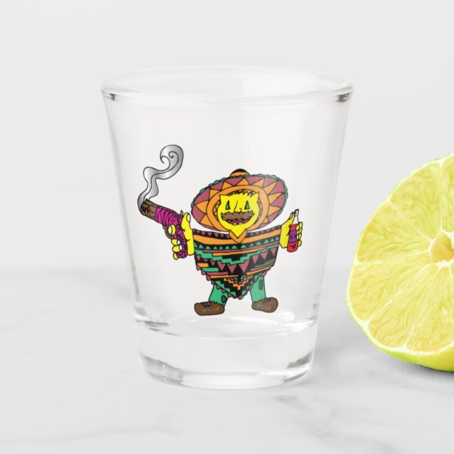 Percentum Mexican Shot Glass 2 (Front)
