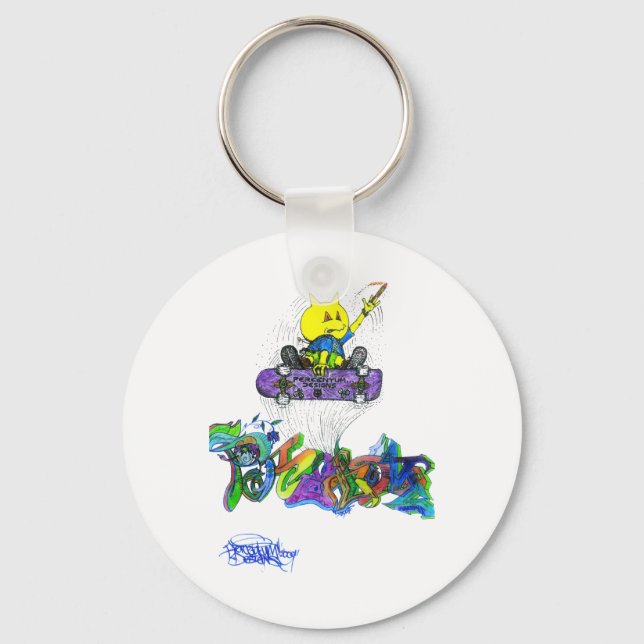 Percentum Ollie Key Ring (Front)