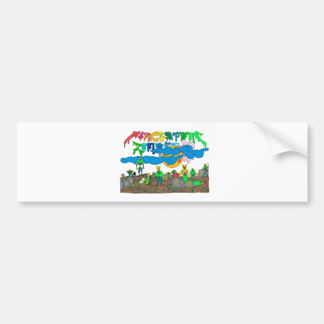 Percentum_Zombies Bumper Sticker (Front)