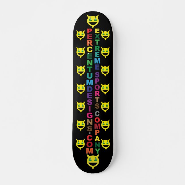 PERCENTUMDESIGNS.COM Skateboard (Front)