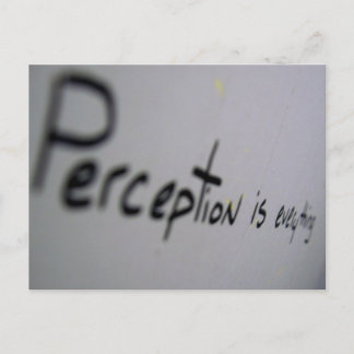 perception is everything postcard