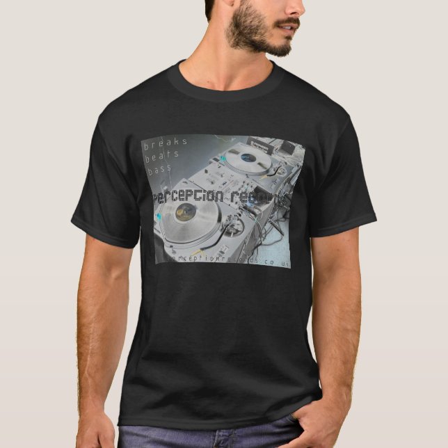 perception records decks t-shirt (Front)