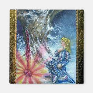 PERCEVAL AND VISION OF THE HOLY GRAIL MAGNET